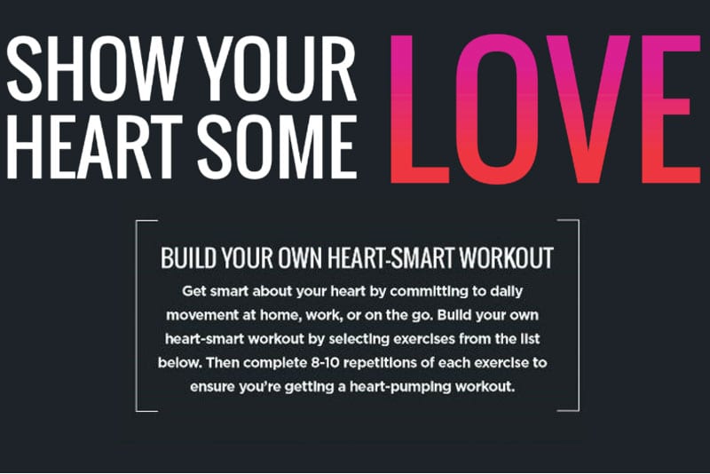 Infographic: Printable, Customizable Heart-Smart Workout